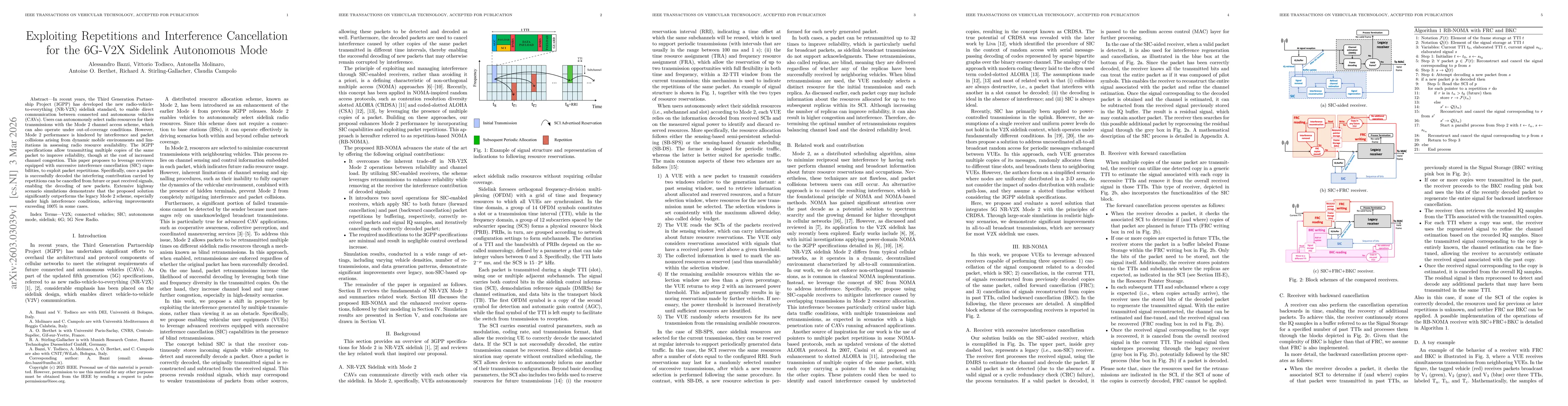 Thumbnail for Exploiting Repetitions and Interference Cancellation for the 6G-V2X Sidelink Autonomous Mode