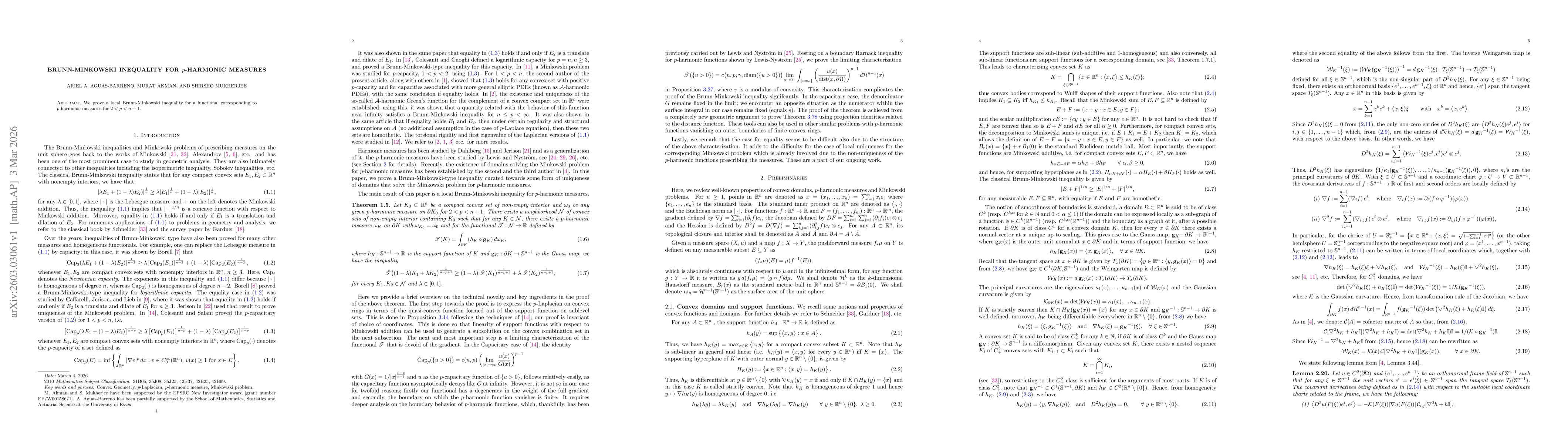 Thumbnail for Brunn-Minkowsky Inequality for p-Harmonic Measures