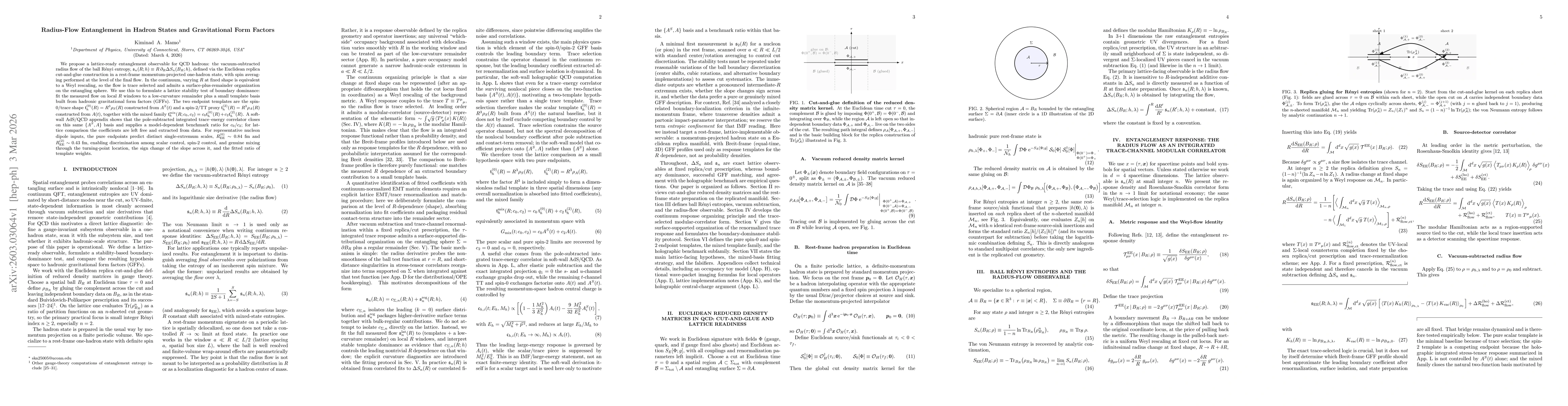 Thumbnail for Radius-Flow Entanglement in Hadron States and Gravitational Form Factors