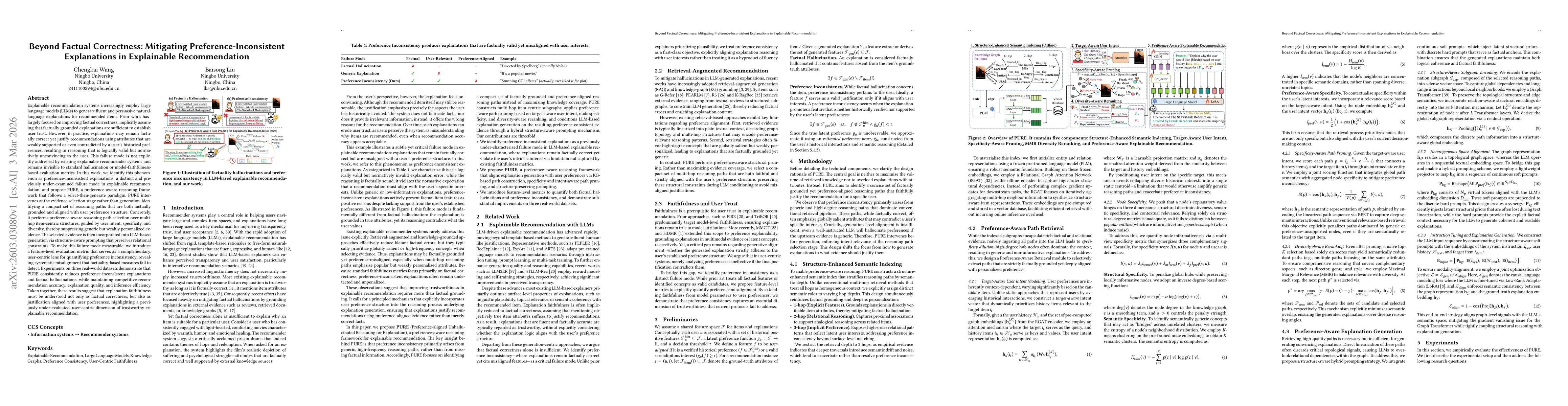 Thumbnail for Beyond Factual Correctness: Mitigating Preference-Inconsistent Explanations in Explainable Recommendation