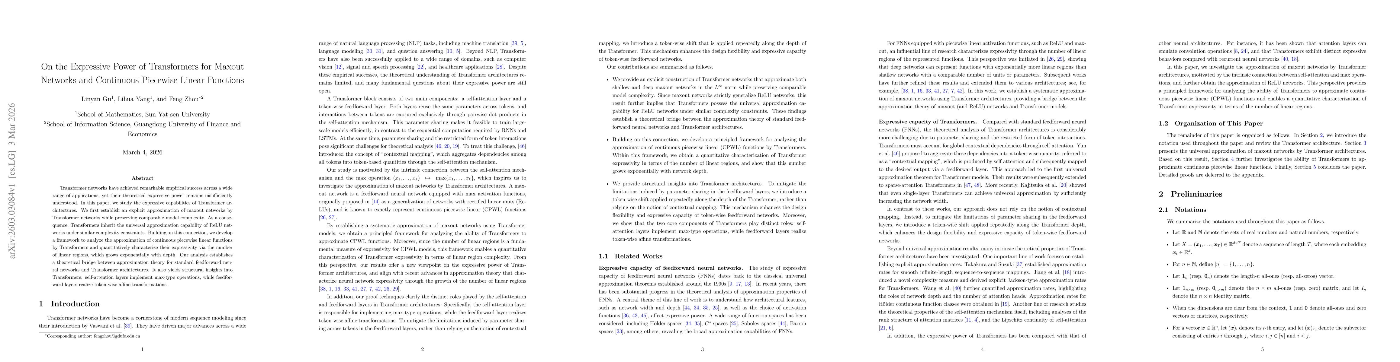 Thumbnail for On the Expressive Power of Transformers for Maxout Networks and Continuous Piecewise Linear Functions