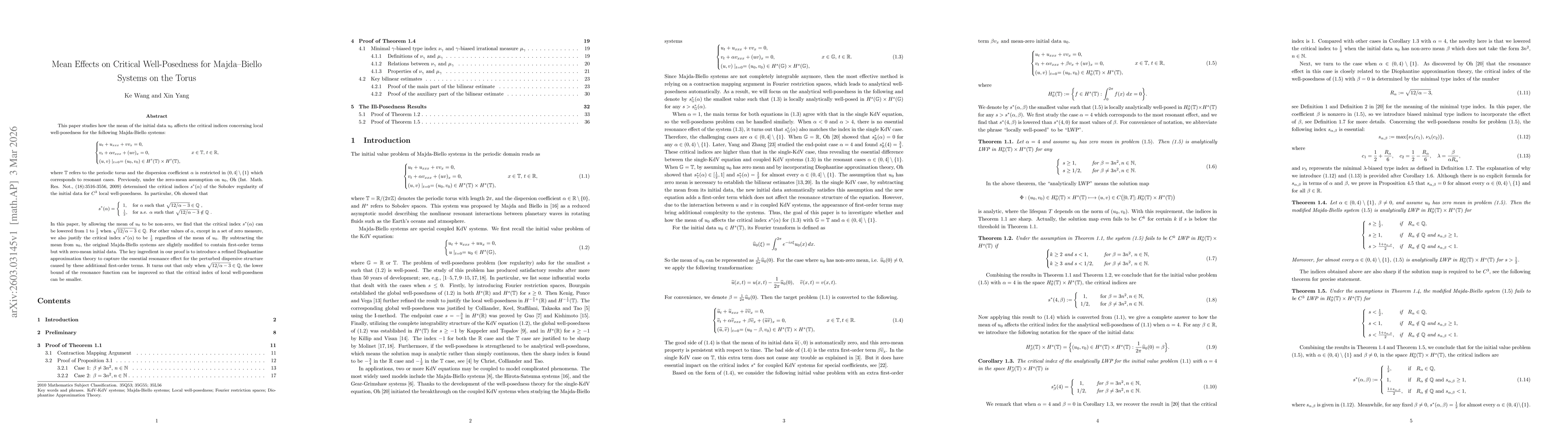 Thumbnail for Mean Effects on Critical Well-Posedness for Majda-Biello Systems on the Torus