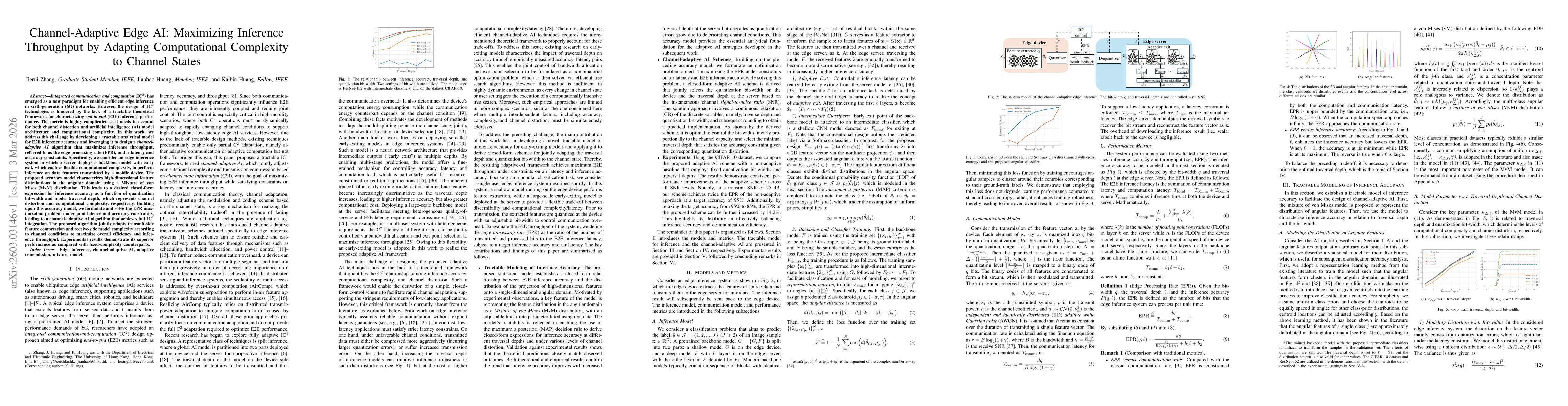 Thumbnail for Channel-Adaptive Edge AI: Maximizing Inference Throughput by Adapting Computational Complexity to Channel States