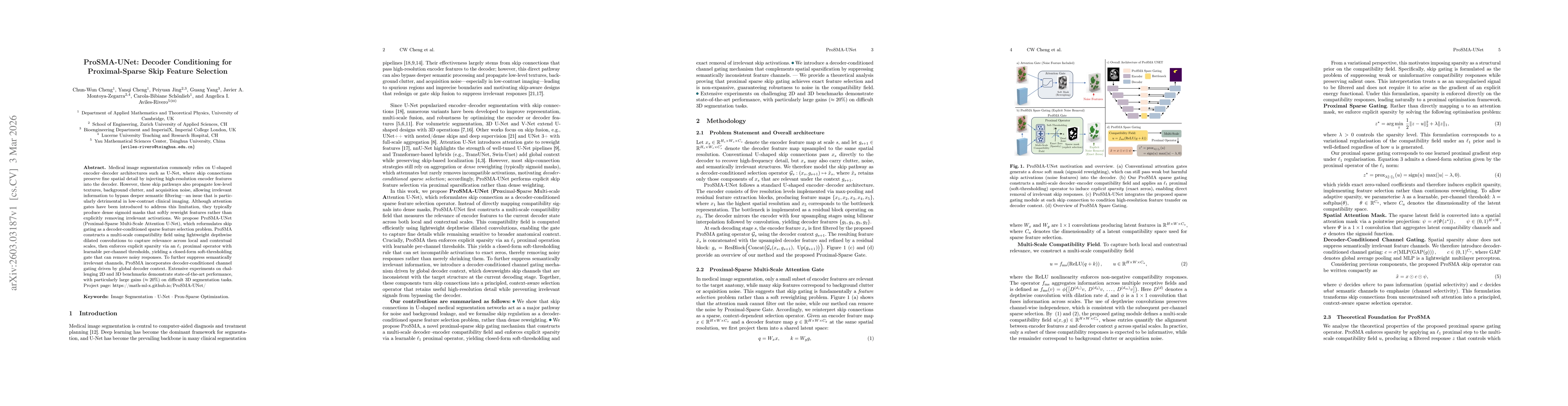 Thumbnail for ProSMA-UNet: Decoder Conditioning for Proximal-Sparse Skip Feature Selection