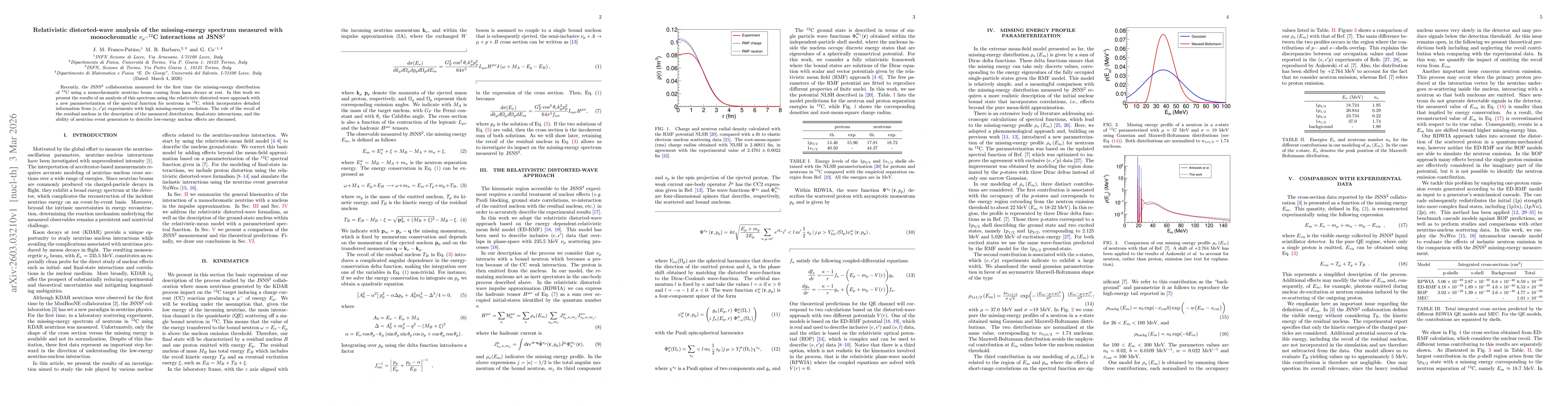 Thumbnail for Relativistic distorted-wave analysis of the missing-energy spectrum measured with monochromatic $ν_μ$-$^{12}$C interactions at JSNS$^{2}$