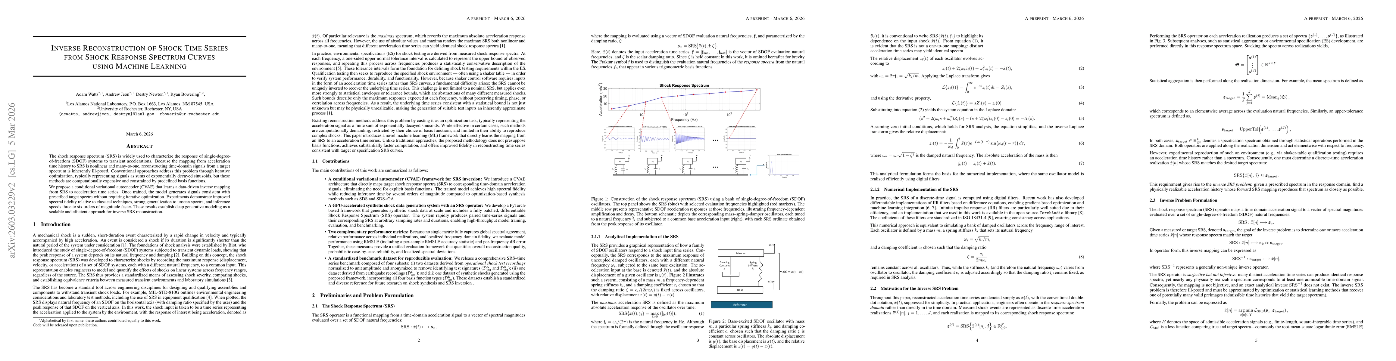 Thumbnail for Inverse Reconstruction of Shock Time Series from Shock Response Spectrum Curves using Machine Learning