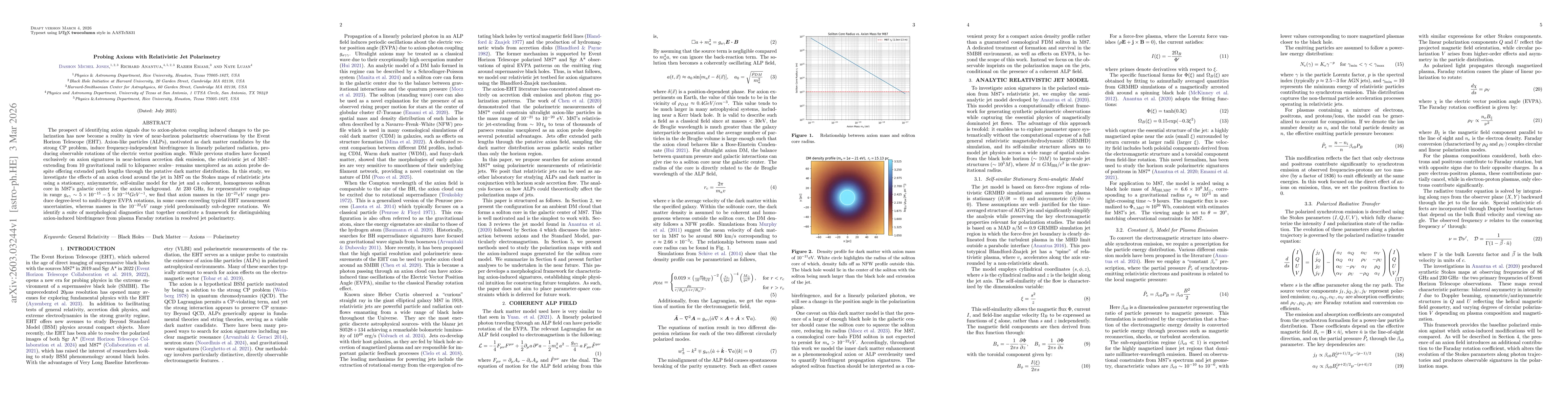 Thumbnail for Probing Axions with Relativistic Jet Polarimetry