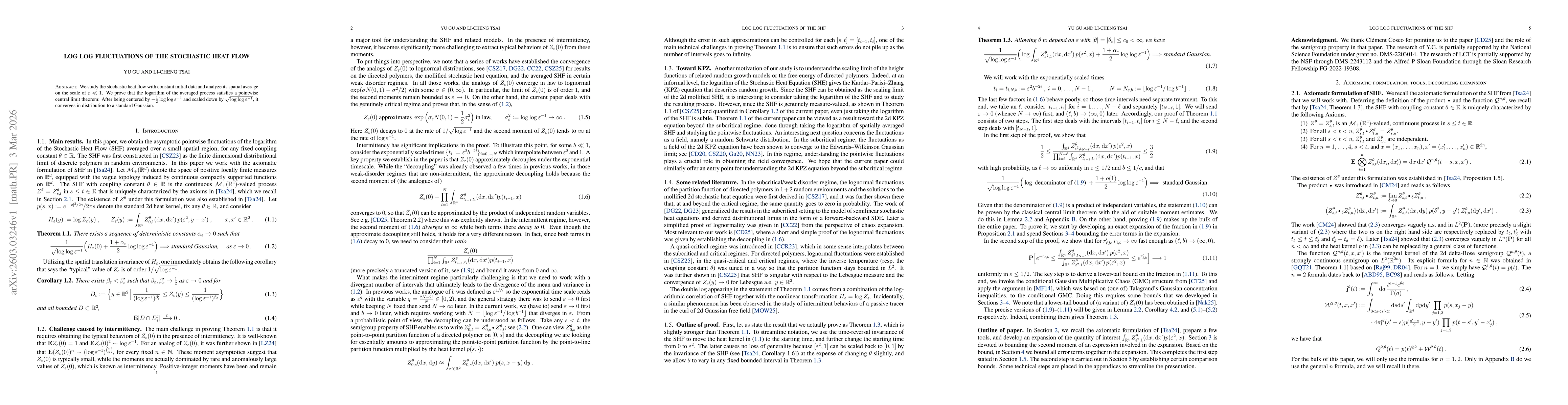 Thumbnail for Log Log Fluctuations of the Stochastic Heat Flow