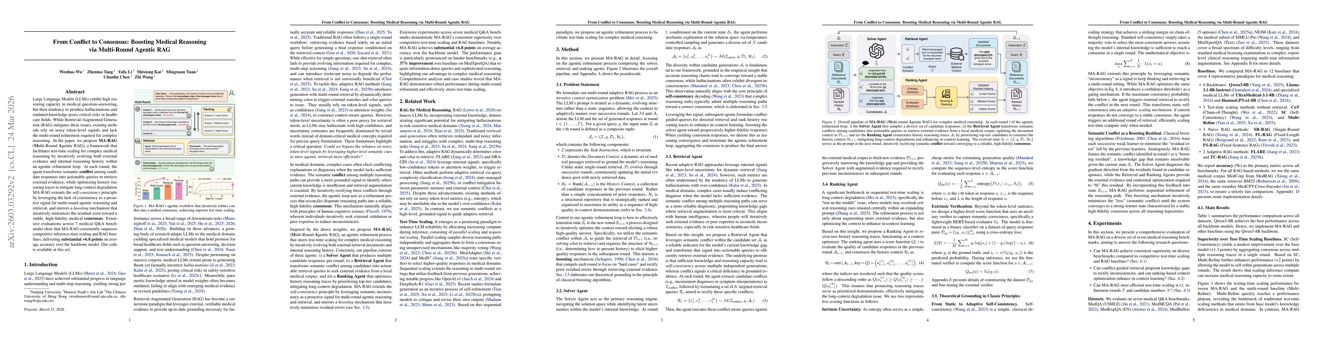 Thumbnail for From Conflict to Consensus: Boosting Medical Reasoning via Multi-Round Agentic RAG