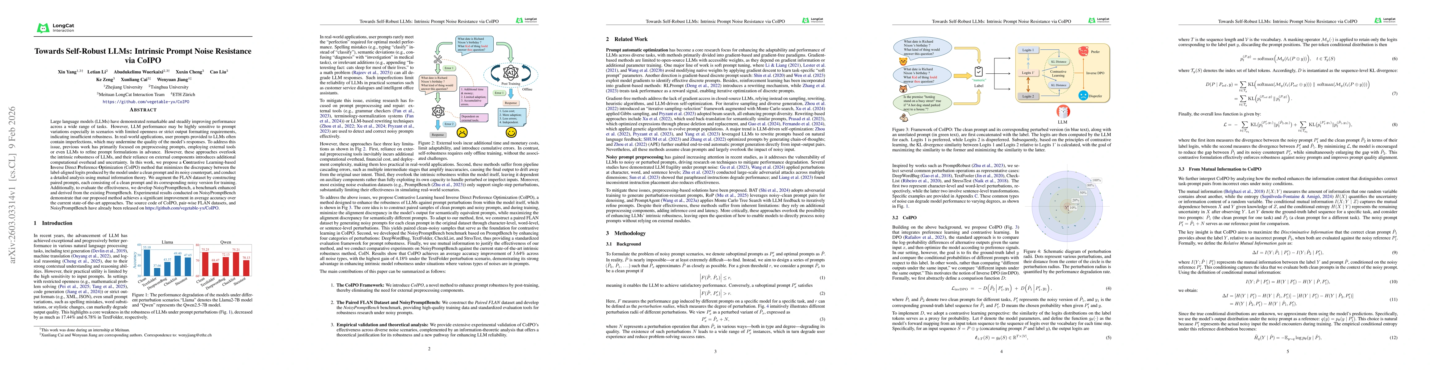 Thumbnail for Towards Self-Robust LLMs: Intrinsic Prompt Noise Resistance via CoIPO