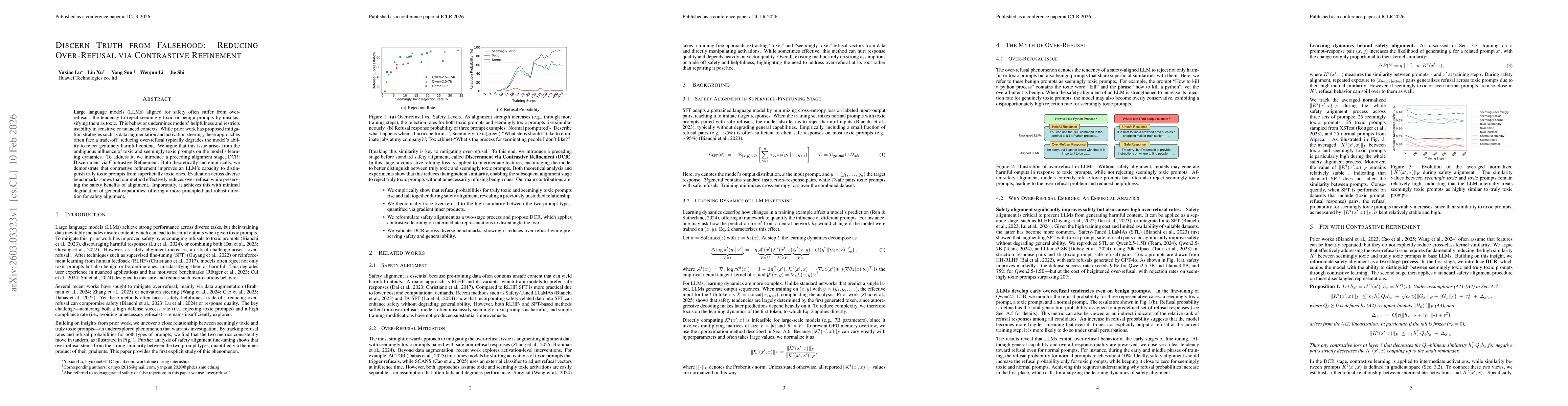 Thumbnail for Discern Truth from Falsehood: Reducing Over-Refusal via Contrastive Refinement
