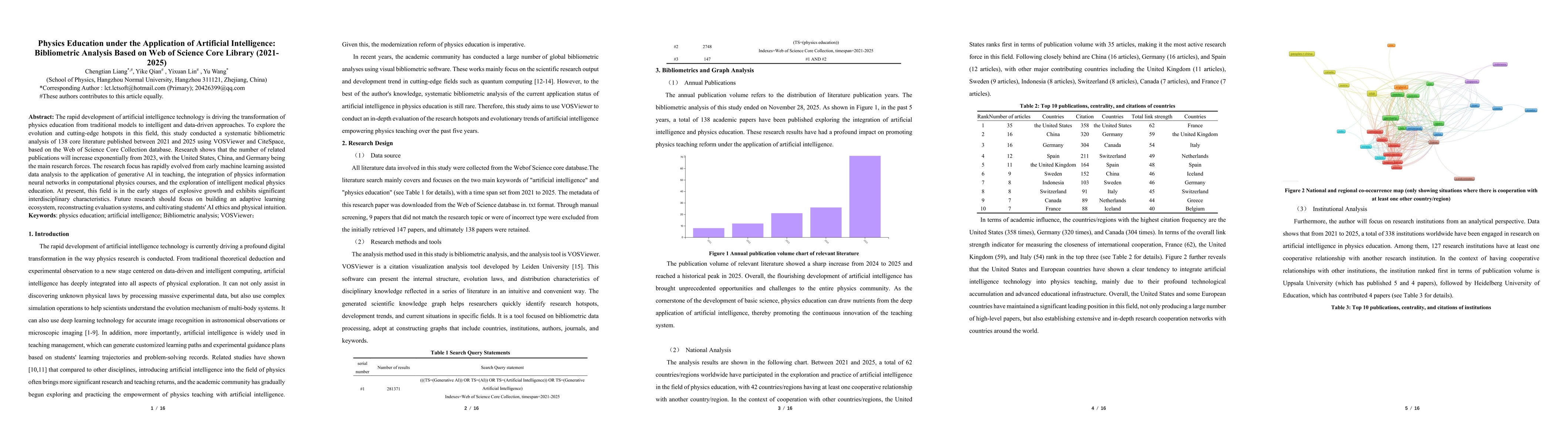 Thumbnail for Physics Education under the Application of Artificial Intelligence: Bibliometric Analysis Based on Web of Science Core Library (2021-2025)
