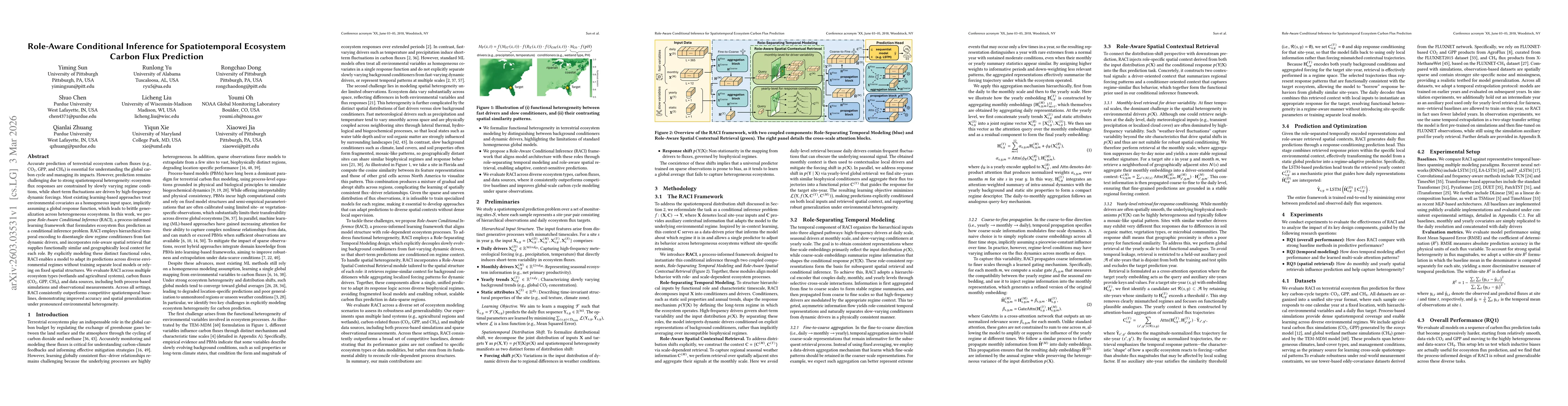 Thumbnail for Role-Aware Conditional Inference for Spatiotemporal Ecosystem Carbon Flux Prediction
