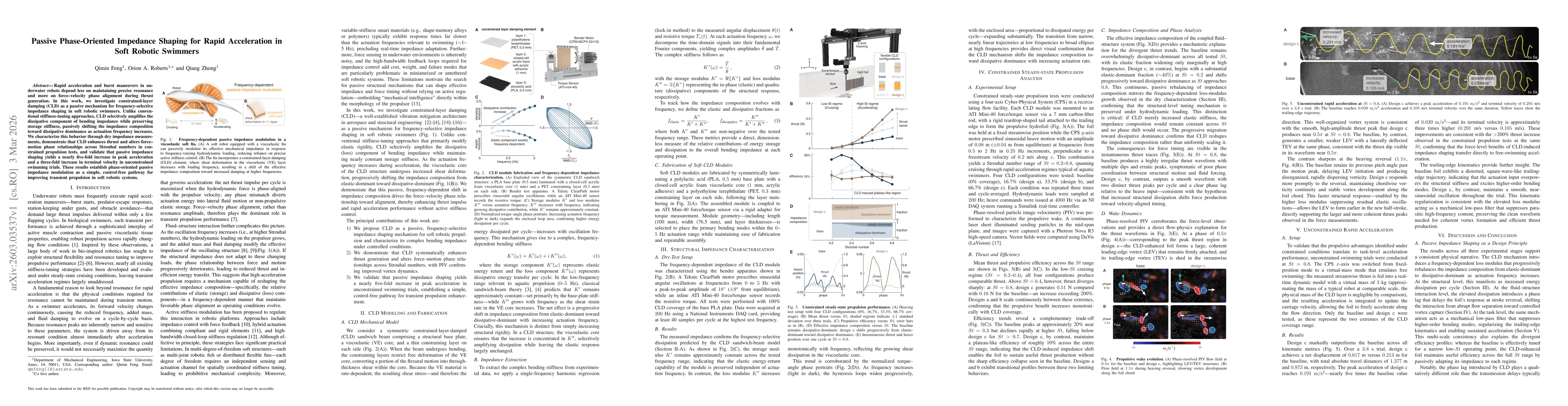 Thumbnail for Passive Phase-Oriented Impedance Shaping for Rapid Acceleration in Soft Robotic Swimmers