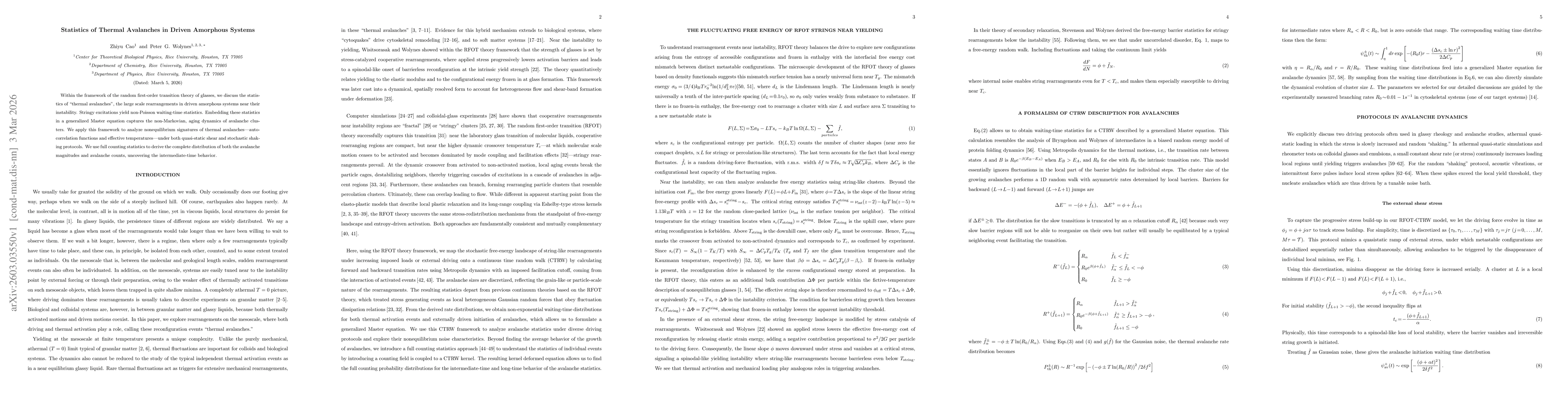 Thumbnail for Statistics of Thermal Avalanches in Driven Amorphous Systems