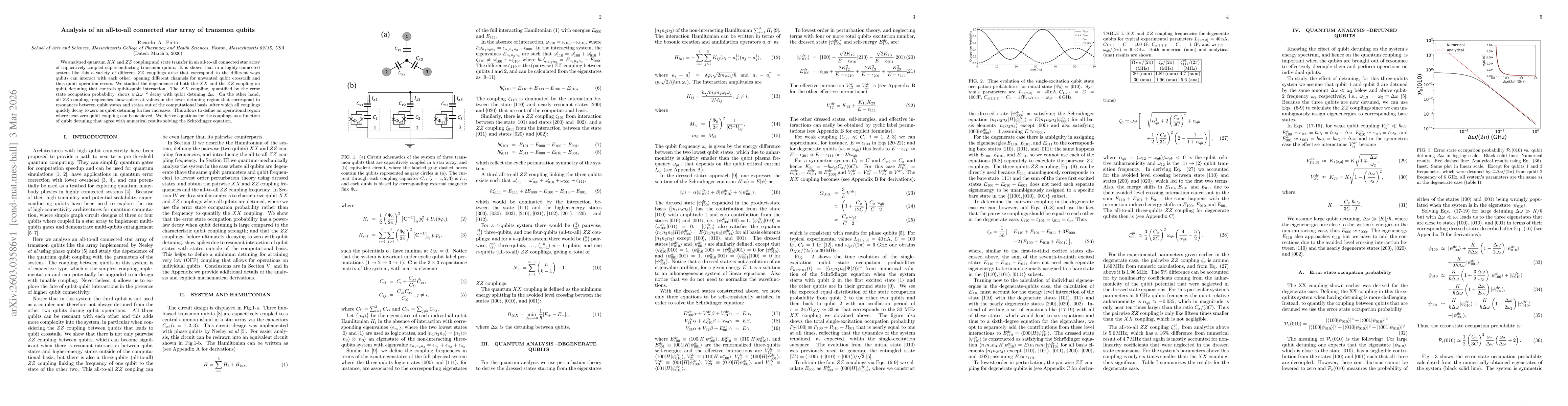 Thumbnail for Analysis of an all-to-all connected star array of transmon qubits