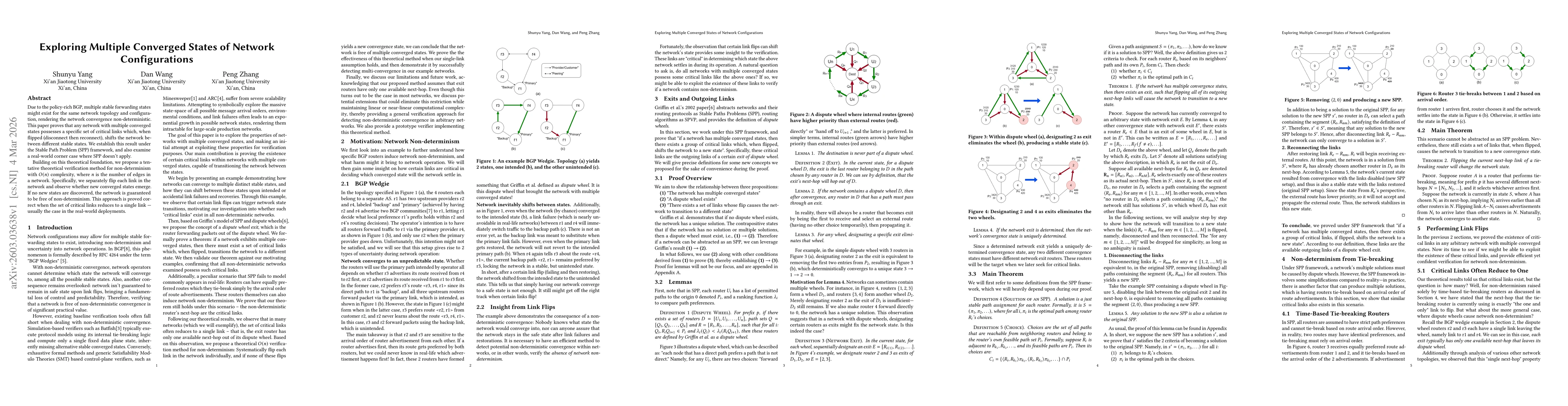 Thumbnail for Exploring Multiple Converged States of Network Configurations