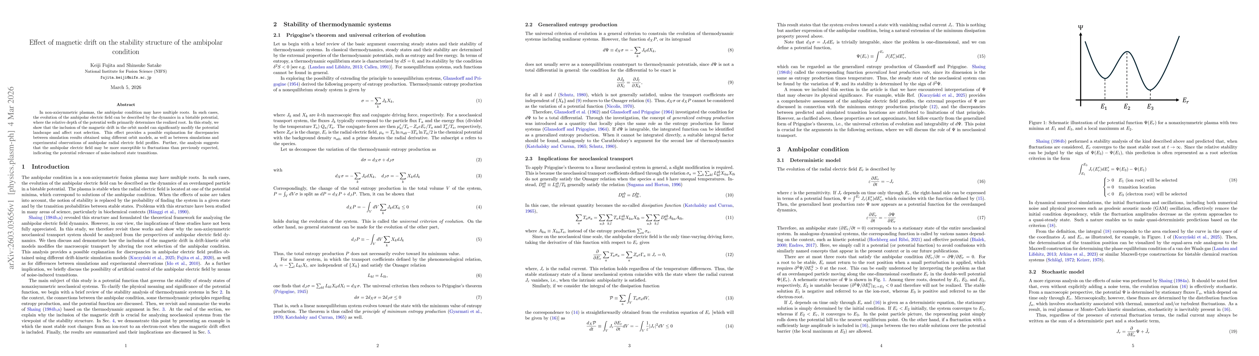 Thumbnail for Effect of magnetic drift on the stability structure of the ambipolar condition
