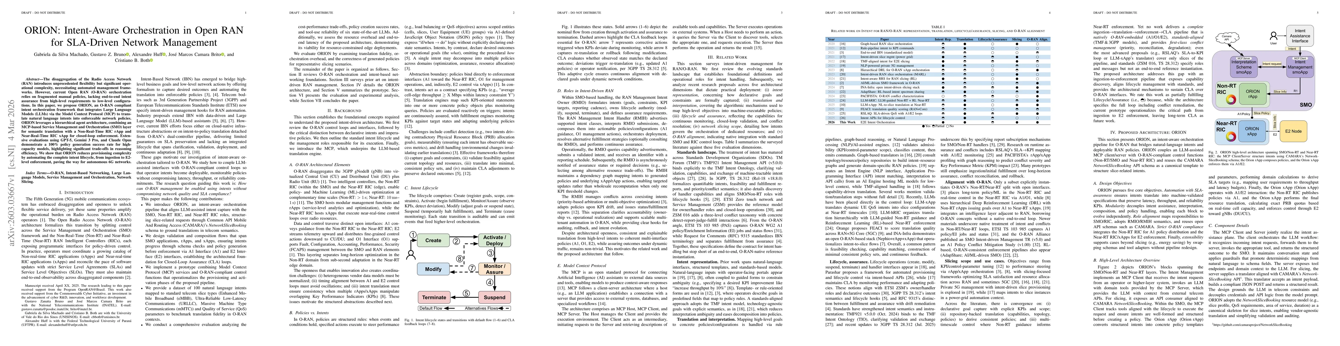 Thumbnail for ORION: Intent-Aware Orchestration in Open RAN for SLA-Driven Network Management