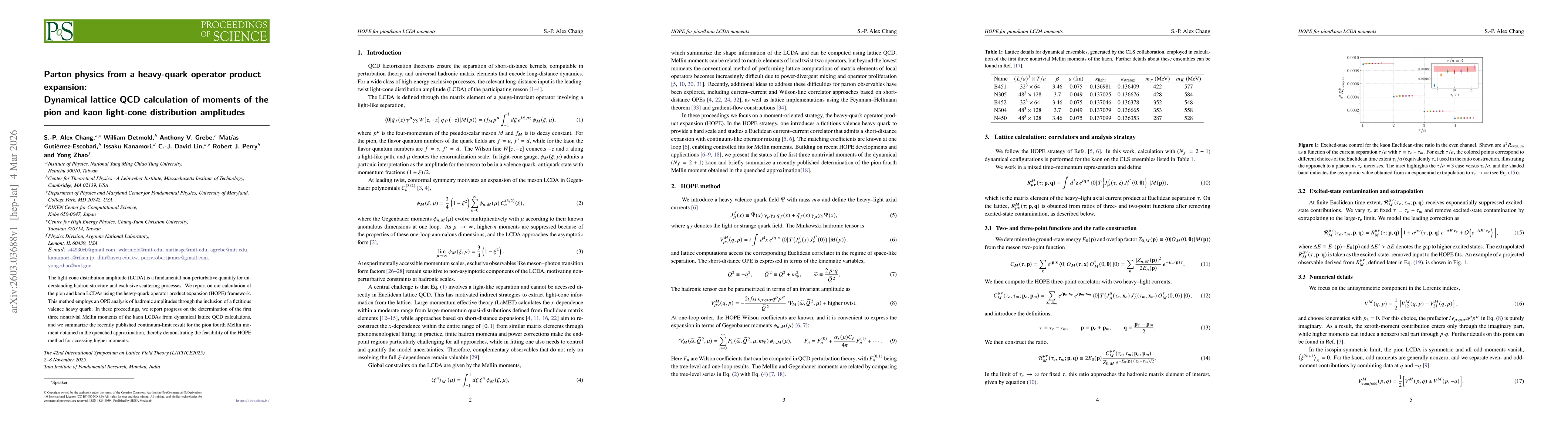 Thumbnail for Parton physics from a heavy-quark operator product expansion: Dynamical lattice QCD calculation of moments of the pion and kaon light-cone distribution amplitudes