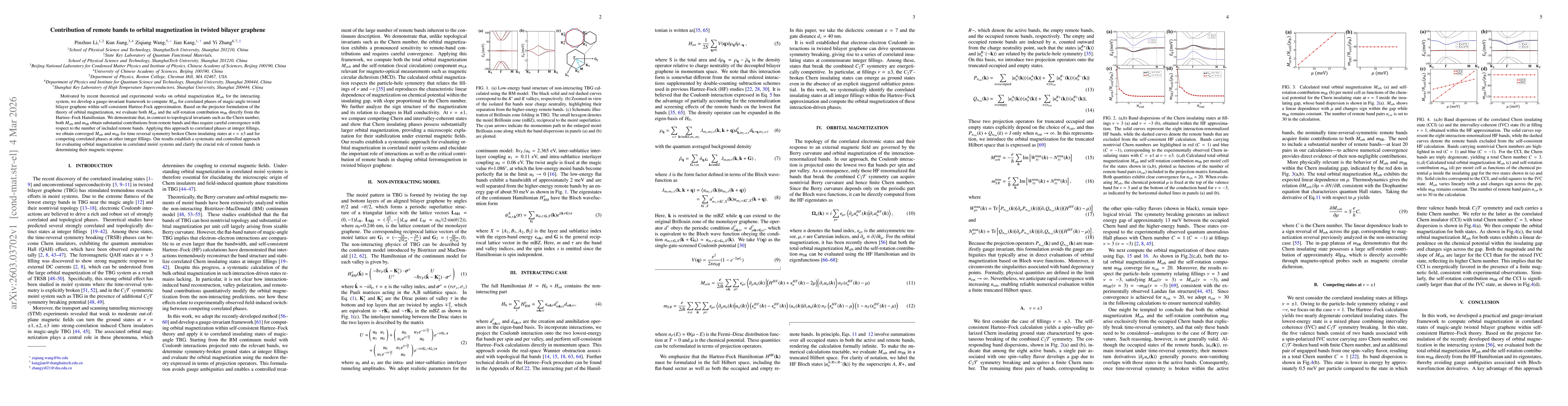 Thumbnail for Contribution of remote bands to orbital magnetization in twisted bilayer graphene