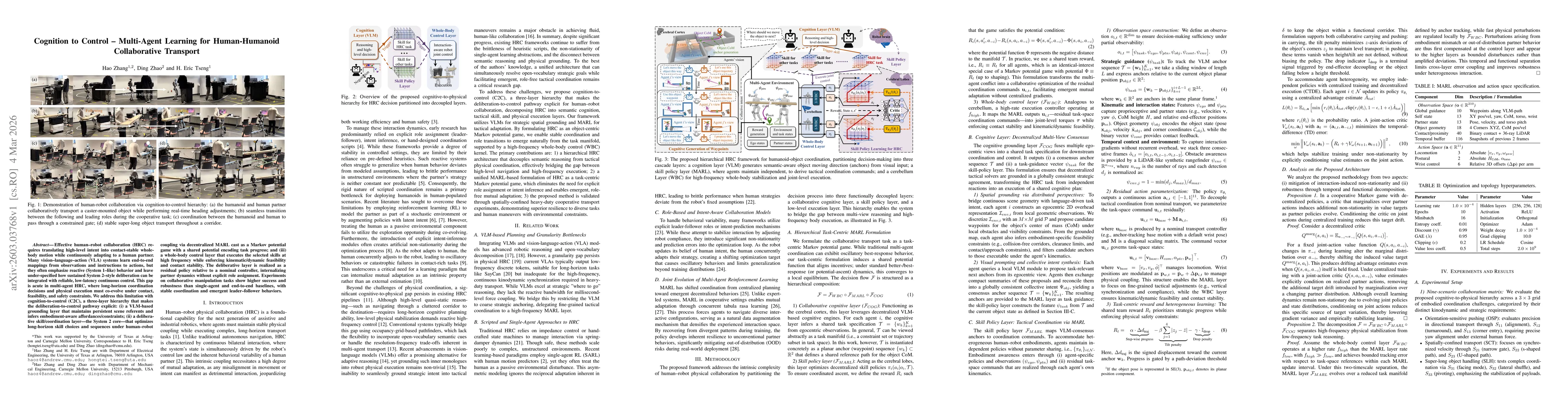 Thumbnail for Cognition to Control - Multi-Agent Learning for Human-Humanoid Collaborative Transport