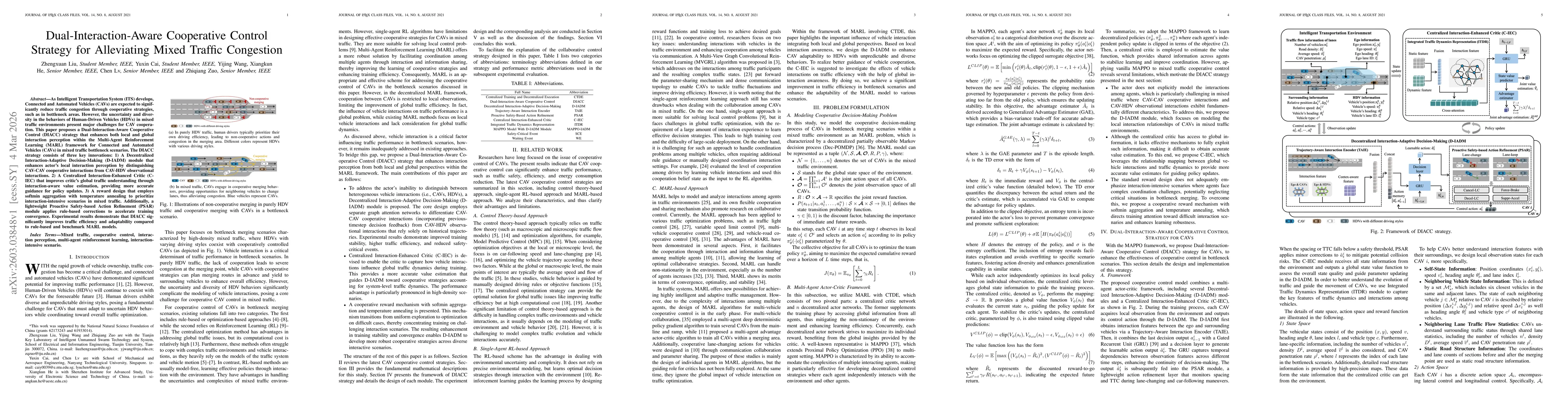 Thumbnail for Dual-Interaction-Aware Cooperative Control Strategy for Alleviating Mixed Traffic Congestion
