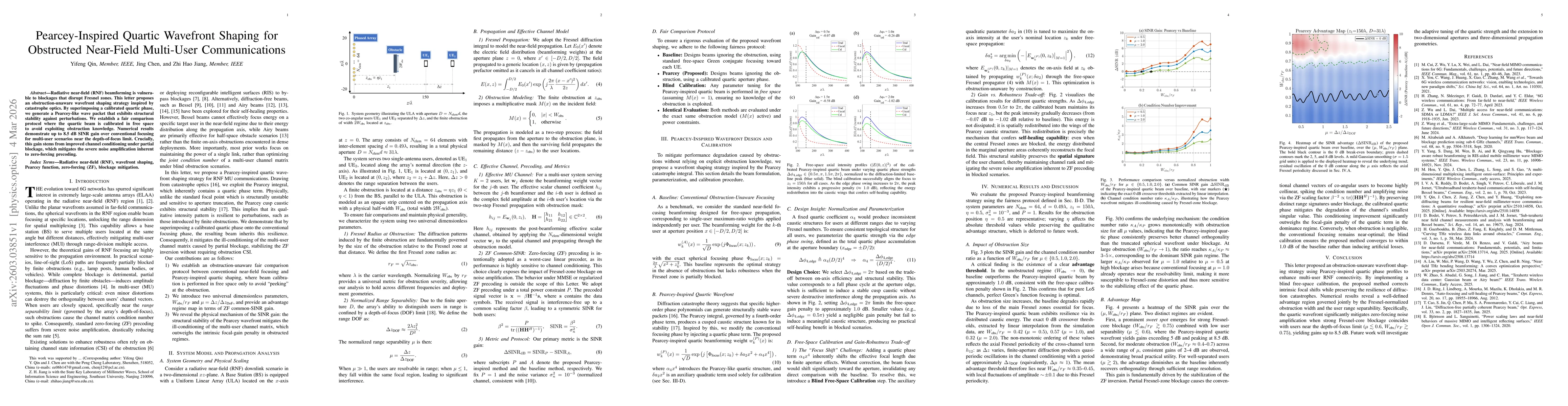 Thumbnail for Pearcey-Inspired Quartic Wavefront Shaping for Obstructed Near-Field Multi-User Communications