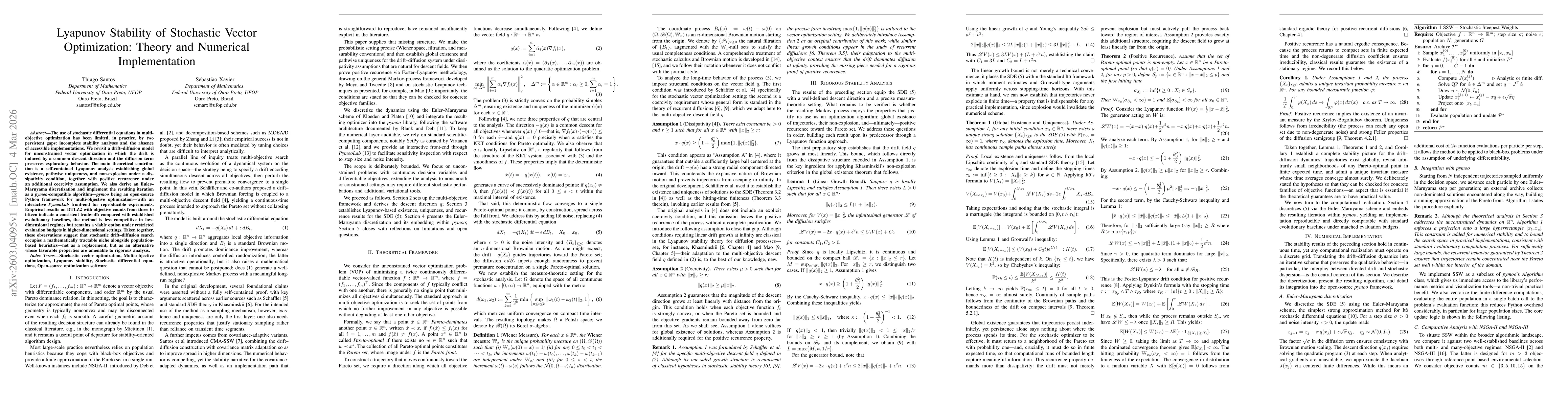 Thumbnail for Lyapunov Stability of Stochastic Vector Optimization: Theory and Numerical Implementation