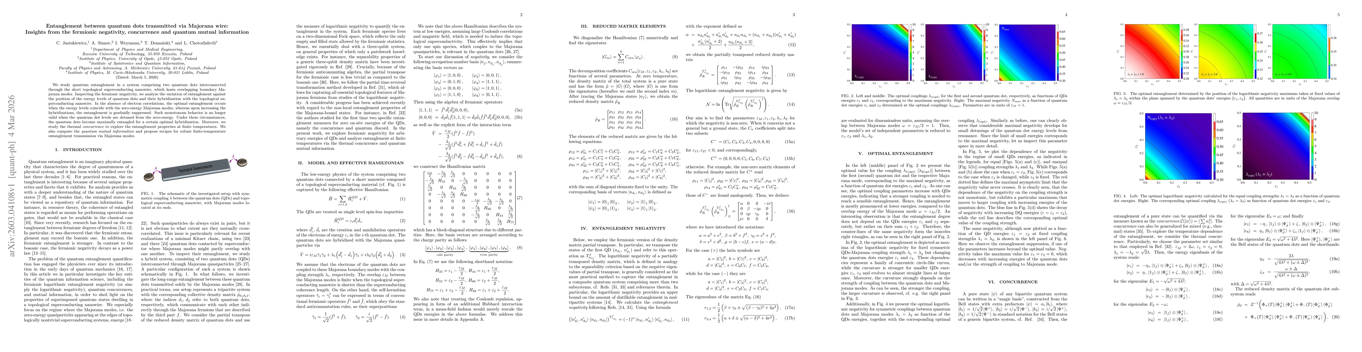 Thumbnail for Entanglement between quantum dots transmitted via Majorana wire: Insights from the fermionic negativity, concurrence and quantum mutual information