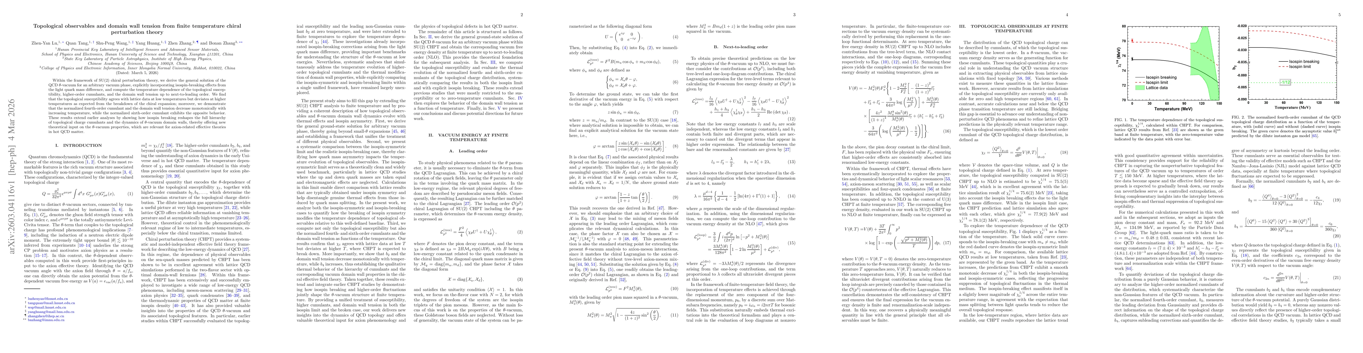 Thumbnail for Topological observables and domain wall tension from finite temperature chiral perturbation theory