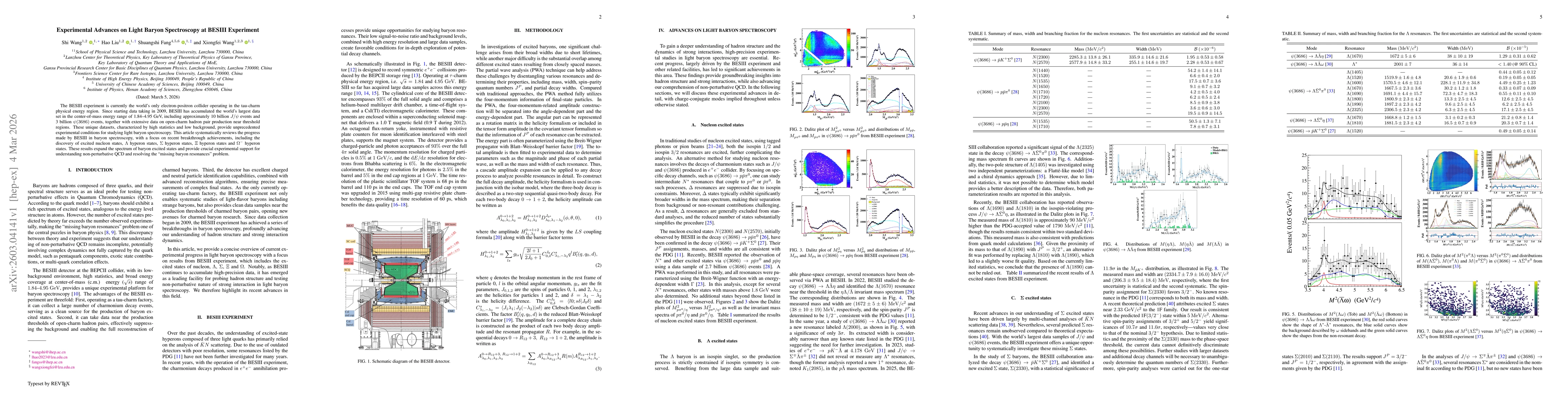 Thumbnail for Experimental Advances on Light Baryon Spectroscopy at BESIII Experiment