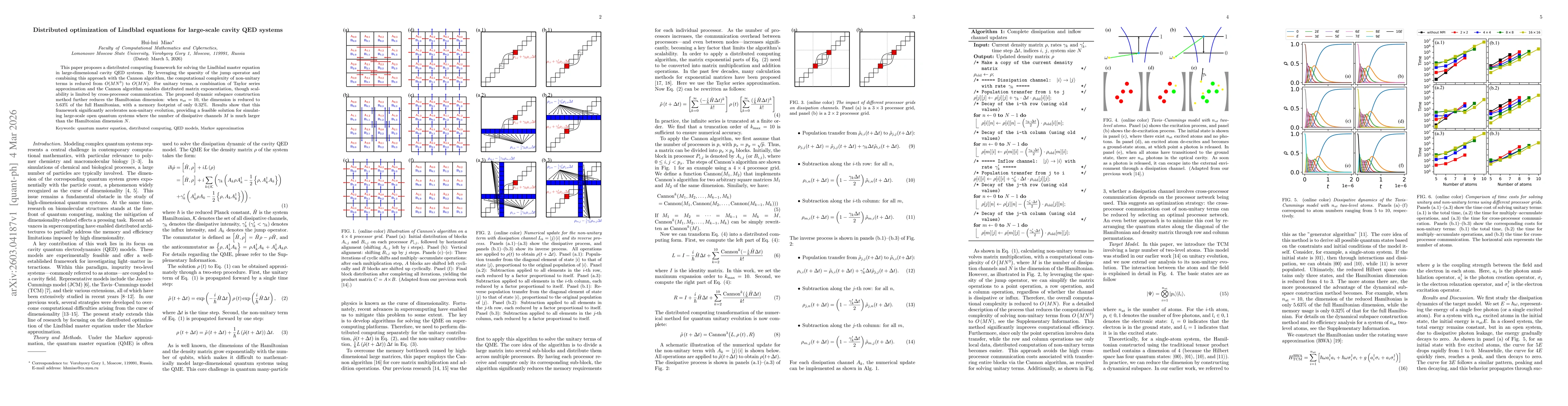 Thumbnail for Distributed optimization of Lindblad equations for large-scale cavity QED systems