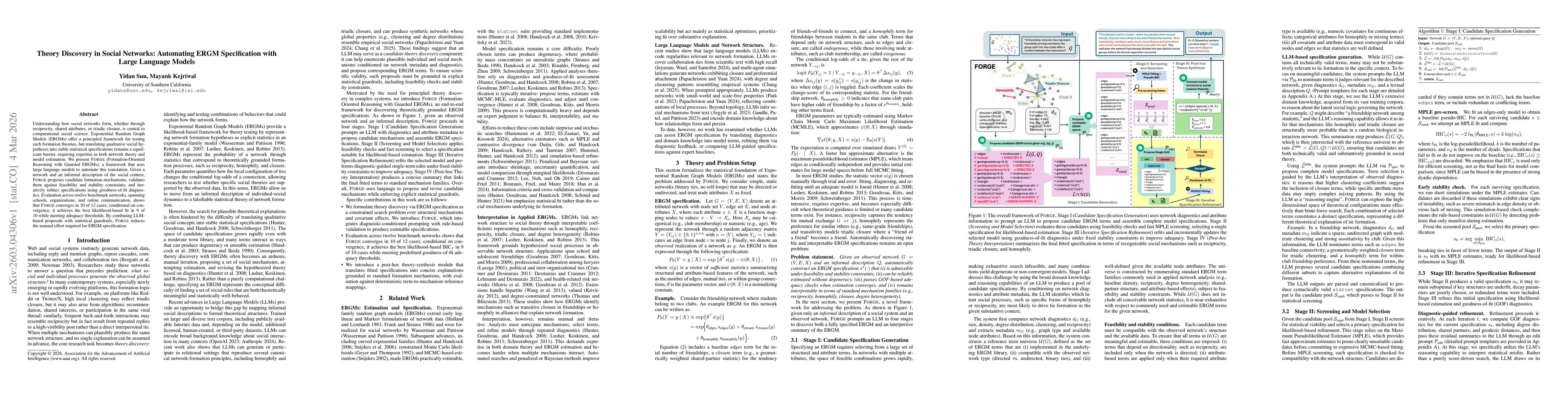 Thumbnail for Theory Discovery in Social Networks: Automating ERGM Specification with Large Language Models