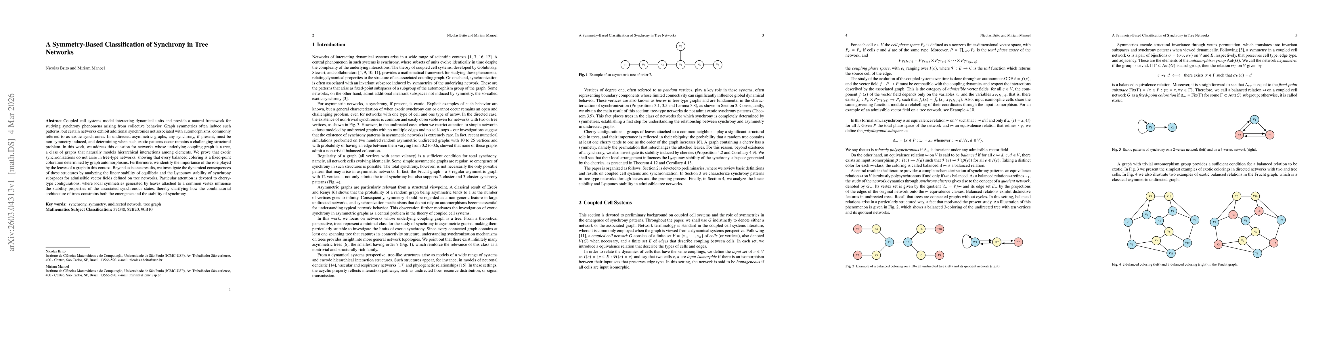 Thumbnail for A Symmetry-Based Classification of Synchrony in Tree Networks