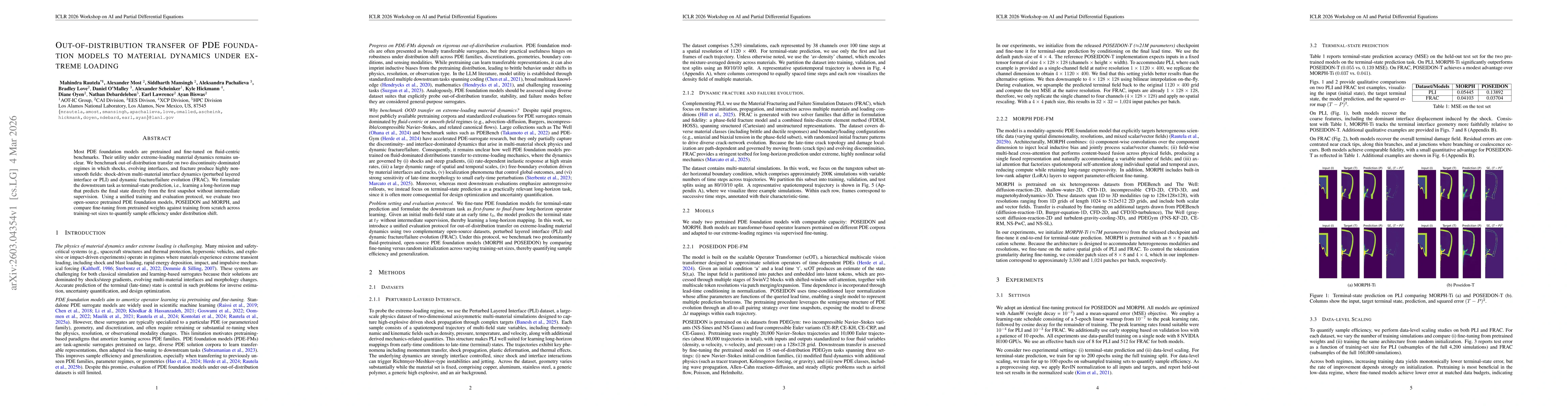 Thumbnail for Out-of-distribution transfer of PDE foundation models to material dynamics under extreme loading