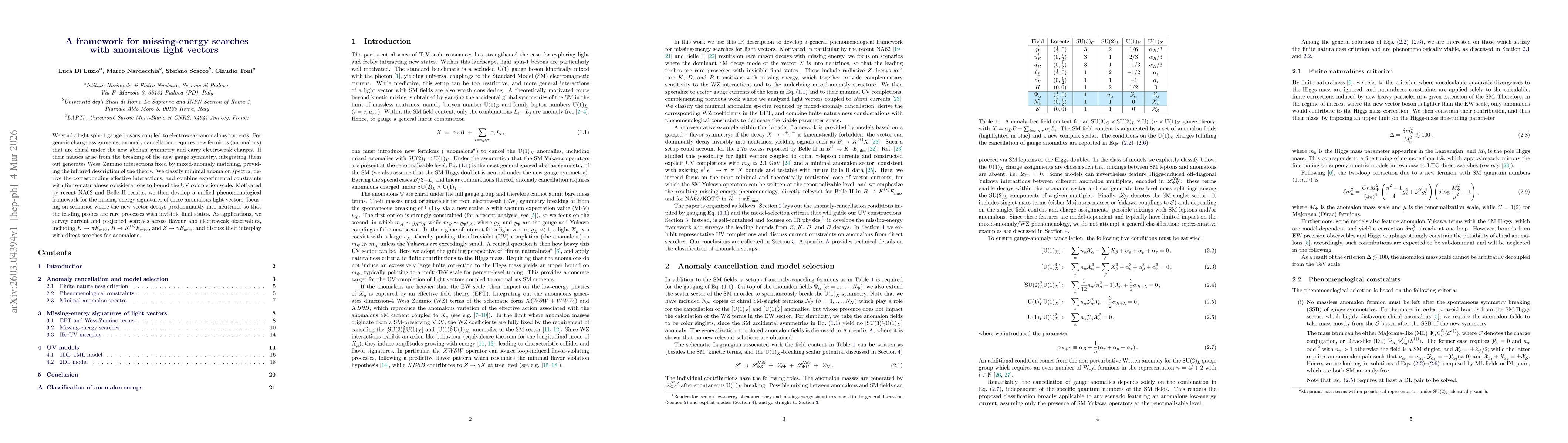 Thumbnail for A framework for missing-energy searches with anomalous light vectors