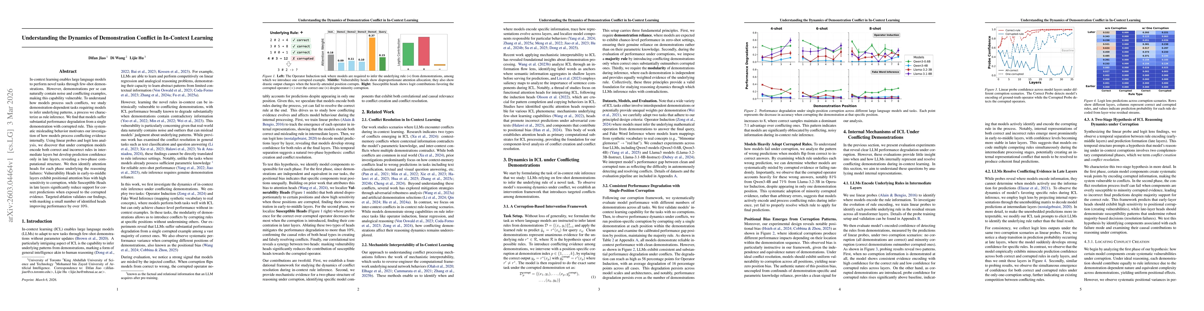 Thumbnail for Understanding the Dynamics of Demonstration Conflict in In-Context Learning