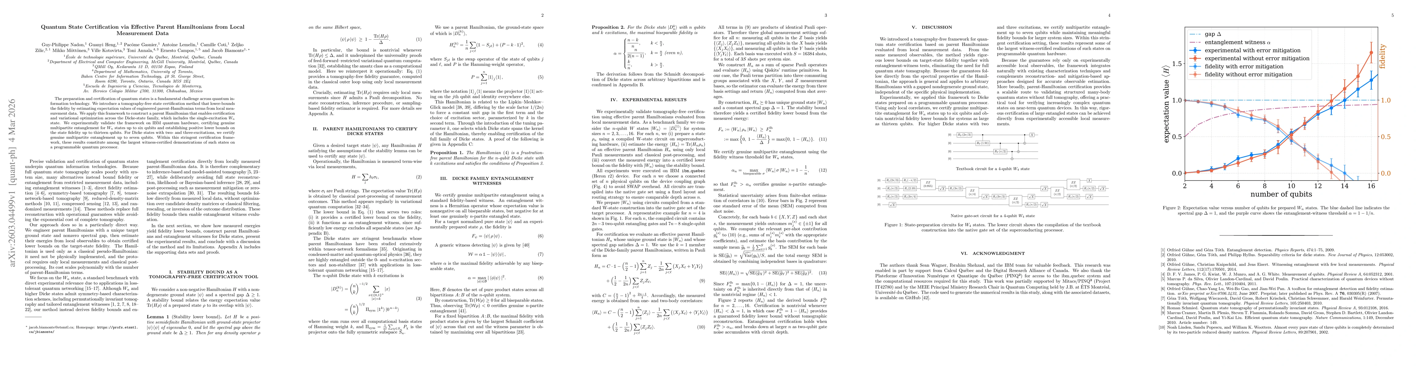 Thumbnail for Quantum State Certification via Effective Parent Hamiltonians from Local Measurement Data