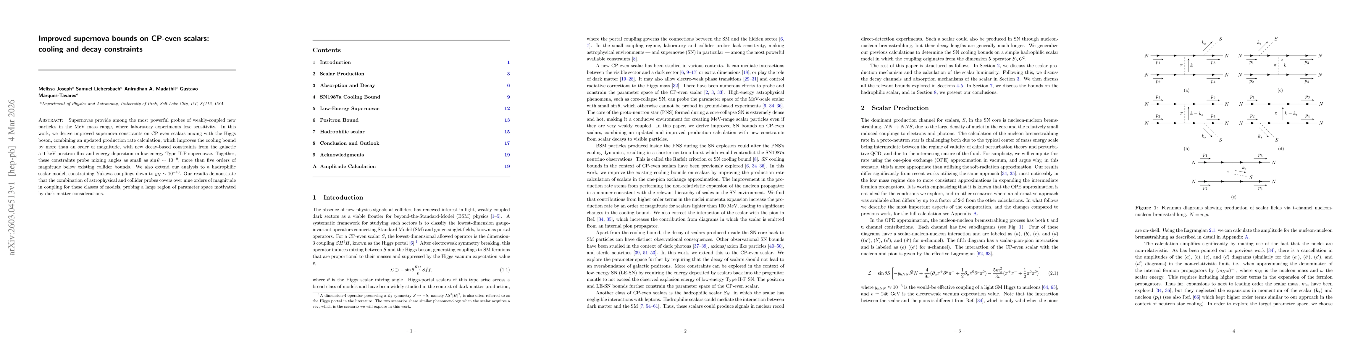 Thumbnail for Improved supernova bounds on CP-even scalars: cooling and decay constraints