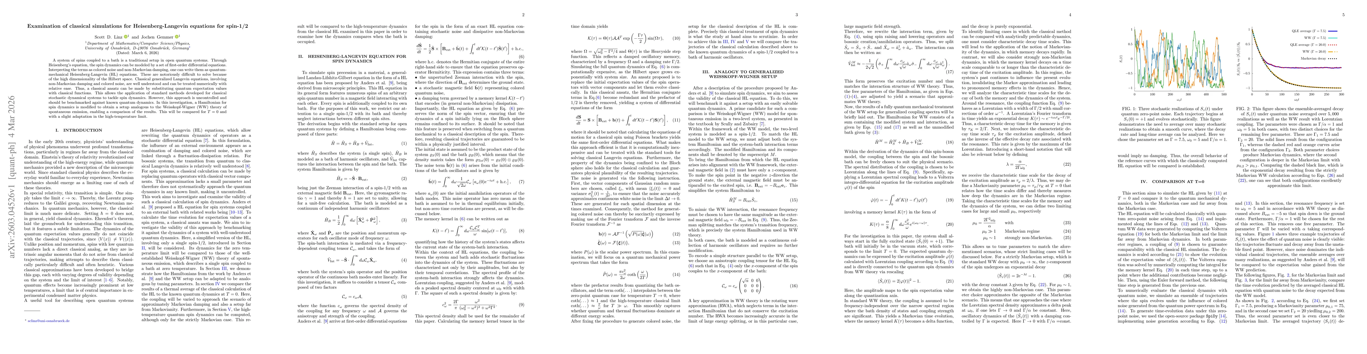 Thumbnail for Examination of classical simulations for Heisenberg-Langevin equations for spin-1/2