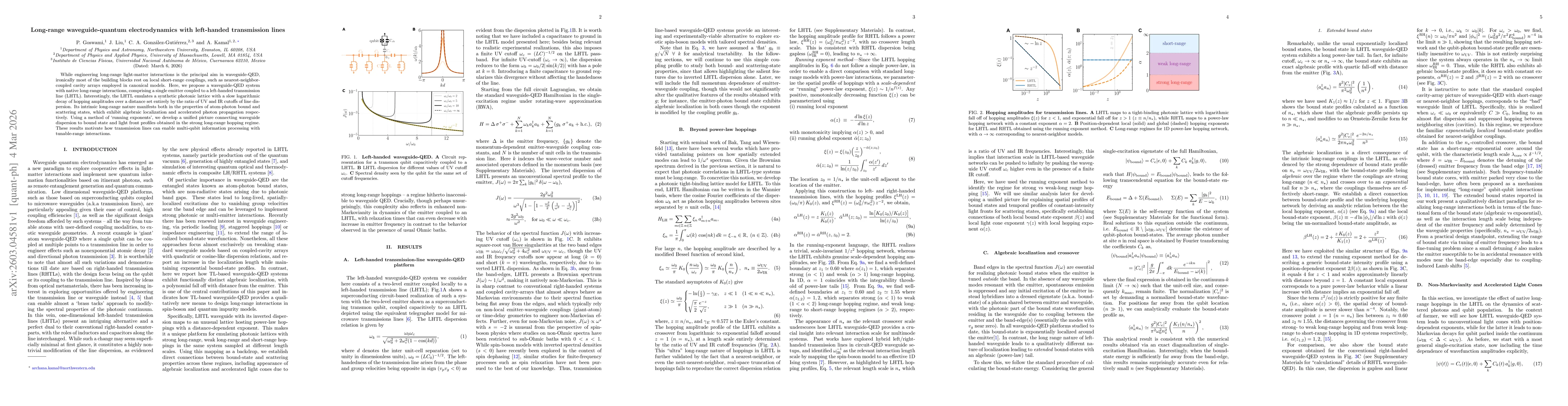 Thumbnail for Long-range waveguide-quantum electrodynamics with left-handed transmission lines