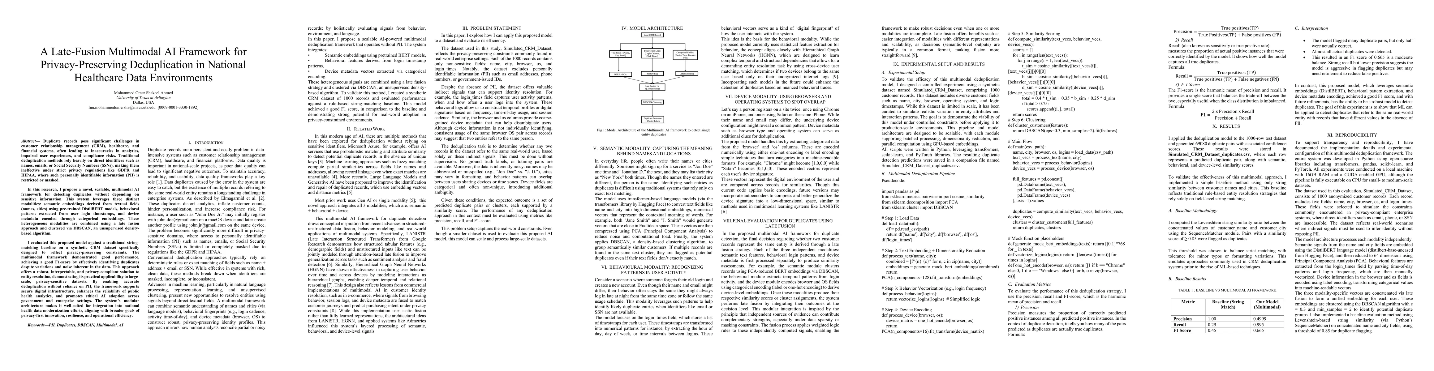 Thumbnail for A Late-Fusion Multimodal AI Framework for Privacy-Preserving Deduplication in National Healthcare Data Environments