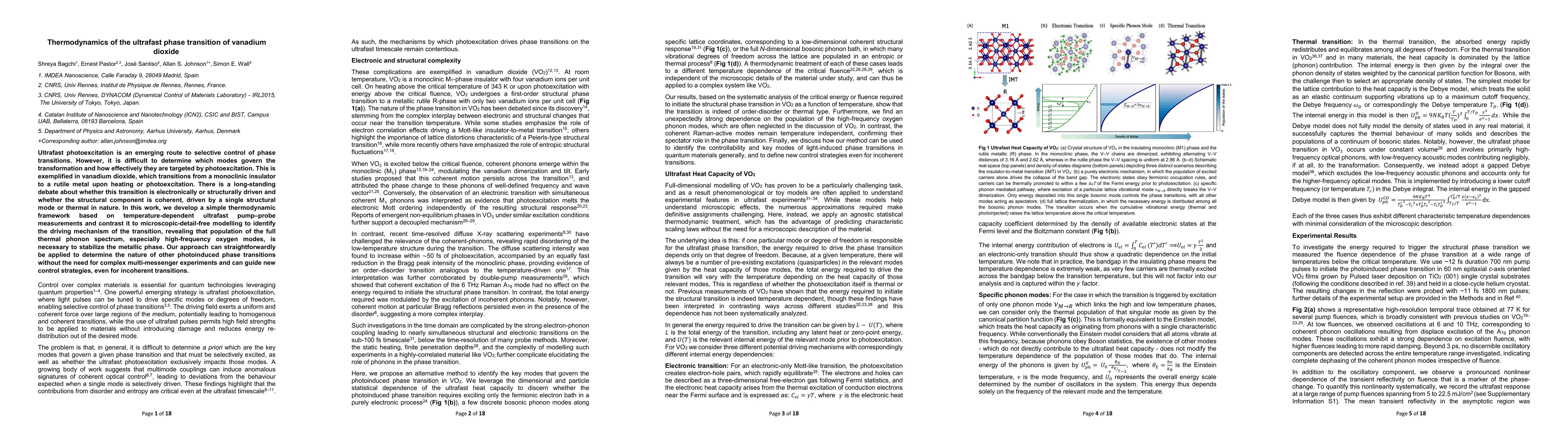 Thumbnail for Thermodynamics of the ultrafast phase transition of vanadium dioxide
