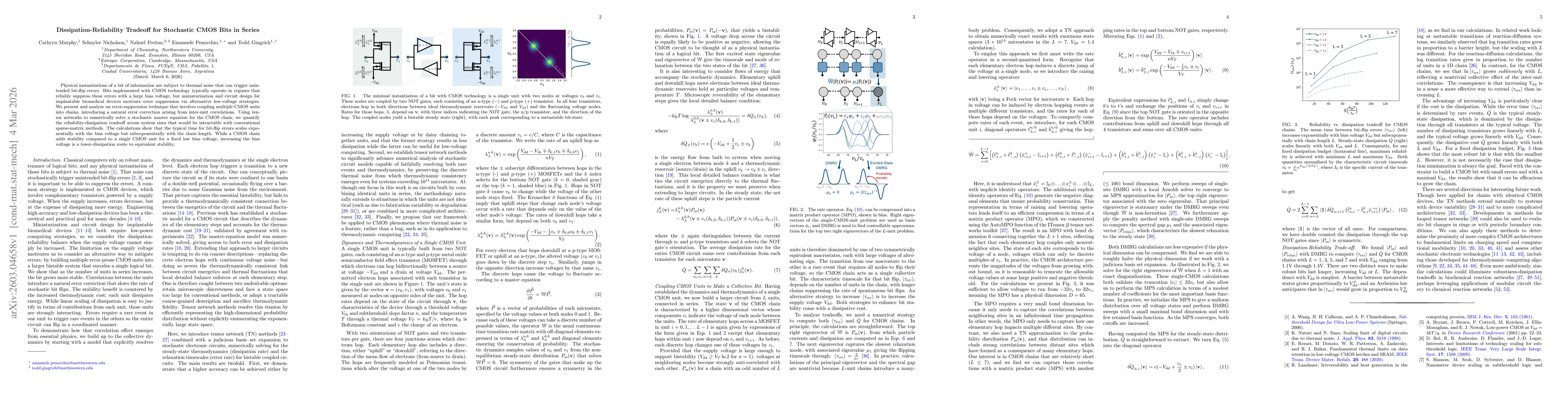 Thumbnail for Dissipation-Reliability Tradeoff for Stochastic CMOS Bits in Series
