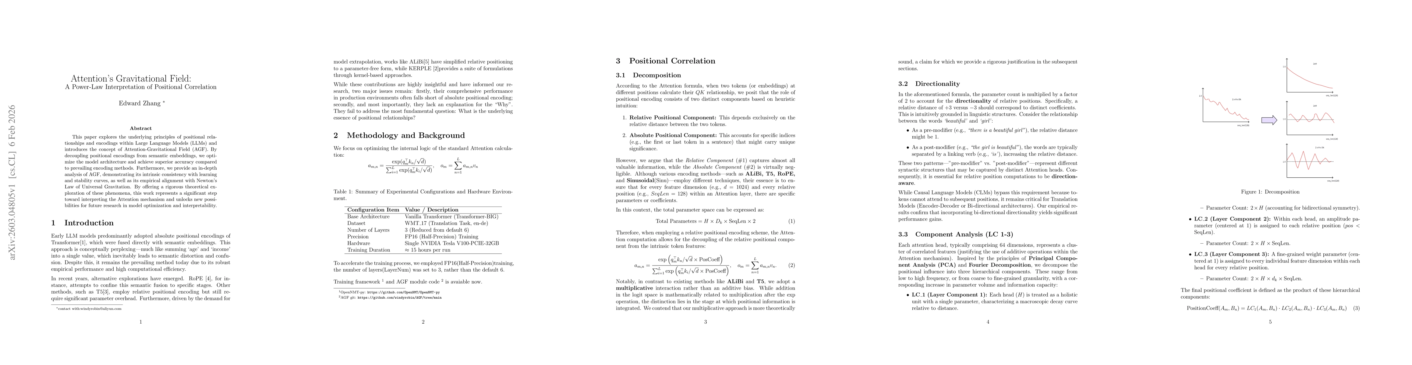 Thumbnail for Attention's Gravitational Field:A Power-Law Interpretation of Positional Correlation