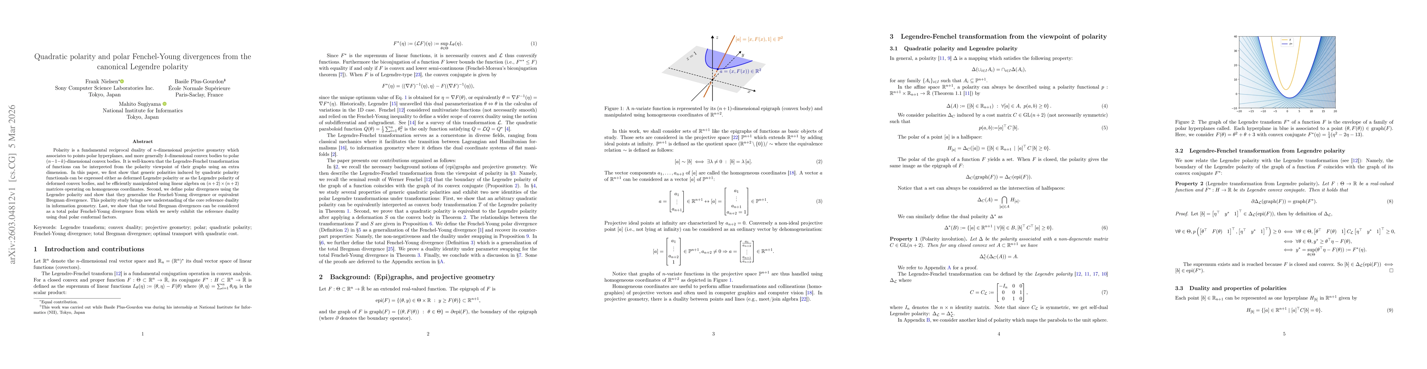 Thumbnail for Quadratic polarity and polar Fenchel-Young divergences from the canonical Legendre polarity