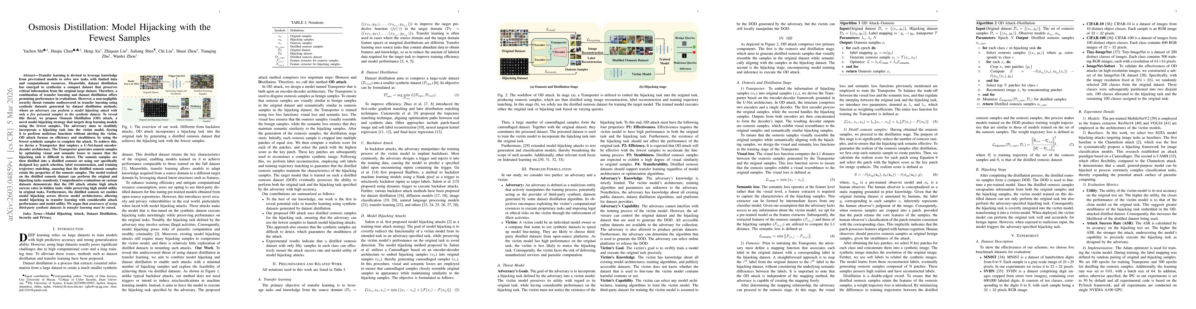 Thumbnail for Osmosis Distillation: Model Hijacking with the Fewest Samples