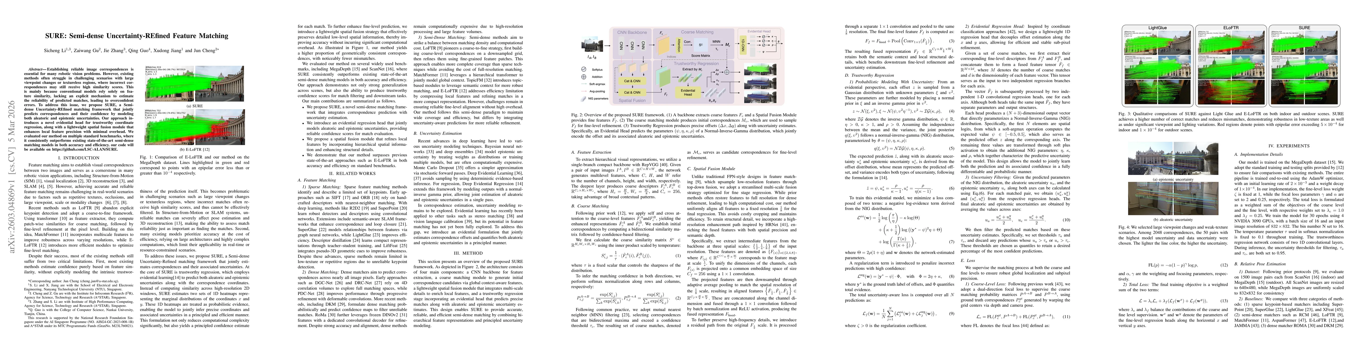 Thumbnail for SURE: Semi-dense Uncertainty-REfined Feature Matching