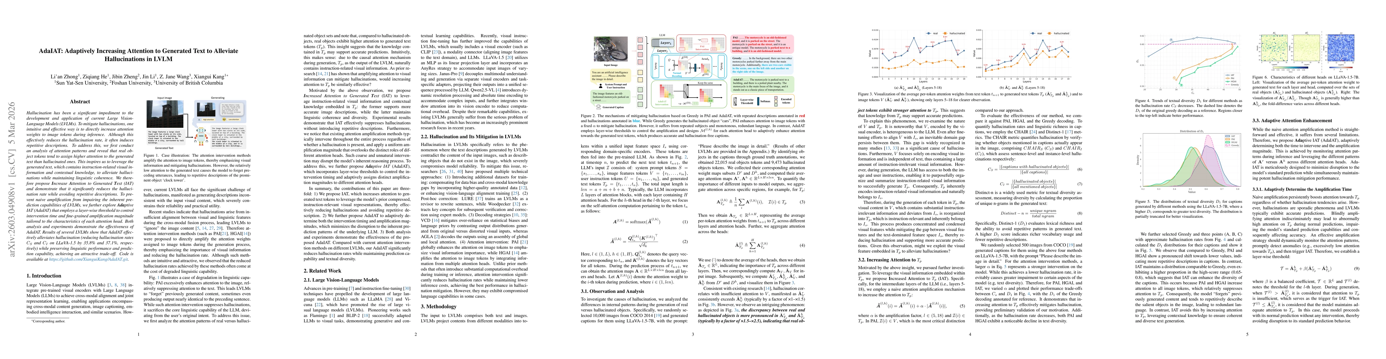 Thumbnail for AdaIAT: Adaptively Increasing Attention to Generated Text to Alleviate Hallucinations in LVLM